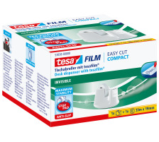 TESA Tischabroller EasyCut 19mmx33m weiss, 538380000