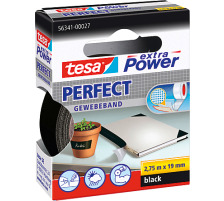 TESA Extra Power Perfect 19mmx2.75m schwarz, Gewebeband, 563410002