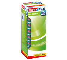 TESA Klebeband Eco & Clear 19mmx33m 8 Rollen, 570740000