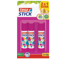 TESA Stick ecoLogo 3x10g pink, Blister 3 Stck, 570760020