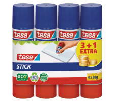 TESA Stick ecoLogo 4x20g grn, 4 Stck, 570880020