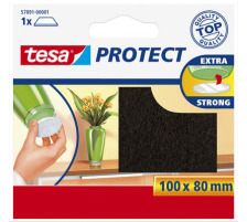 TESA Protect Filzgleiter 100mmx80mm braun, zuschneidbar, kratzfest, 578910000