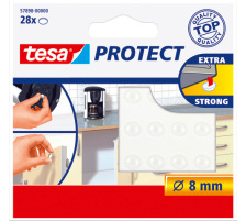 TESA Protect Lrm/Rutschstopper 8mm transparent, rund 28 Stck, 578980000