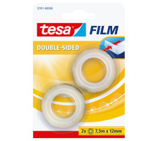 TESA Klebeband tesafilm 12mmx7.5m transp.,doppels.,Blister 2Stk., 579110000