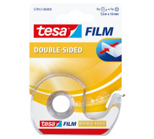 TESA Klebeband tesafilm 12mmx7.5m transp., doppels.,auf Abroller, 579120000