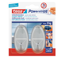 TESA Powerstrips Haken L chrom, 580500001