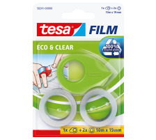 TESA Tape eco & clear Mini 19mmx10m grn 2 Stck, 582410000