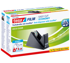 6 X TESA Tischabroller Pack ecoLogo schwarz, 1 Rl. eco&clear, 593270000