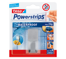 TESA Powerstrips Haken Zoom grau, 597070000