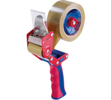 TESA Tesapack Handabroller Comfort rot, bis 50mm Rollenbreite, 640000001