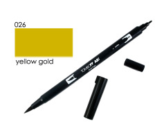 TOMBOW Dual Brush Pen yellow gold, ABT 026