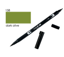 TOMBOW Dual Brush Pen dunkelolive, ABT 158