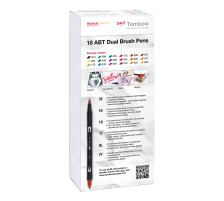 TOMBOW ABT Dual Brush Pen 18er Set Grundtne I, ABT-18P-1