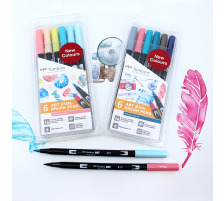 TOMBOW ABT Dual Brush Pen Candy Colours 6 Stck, ABT-6P-4