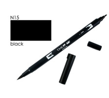 TOMBOW Dual Brush Pen schwarz, ABT N15