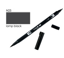 TOMBOW Dual Brush Pen lamp black, ABT N25