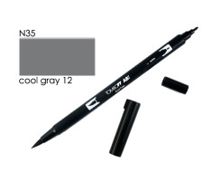 TOMBOW Dual Brush Pen cool gray 12, ABT N35