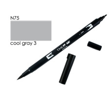 TOMBOW Dual Brush Pen cool grey 3, ABT N75