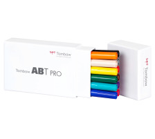 TOMBOW Dual Brush Pen ABT PRO Basic Colours 12 Stck, ABTP-12P1