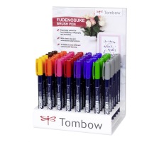 TOMBOW Kalligraphie-Stift WS-BH Fudenosuke, Display, WS-BH48PA