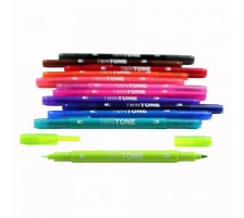 TOMBOW Fasermaler TwinTone Marker Helle F., WS-PK12P1