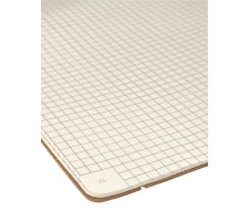 TRANSOTYPE senseBook FLAP A6 kariert, S, 135 Seiten beige, 75010602