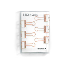 TRENDFORM Binder Clips 19mm 6er Set kupfer, SY0420