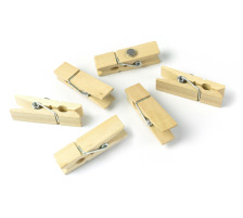 TRENDFORM Magnete WOODY KLIP 6er Set, naturholz, TF2930