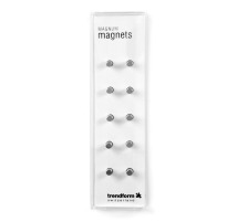 TRENDFORM Magnete MAGNUM 10er Set silbern, TF30B