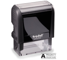 TRODAT Stempel Prioritaire schwarz 47x18mm, 4912OFFIC