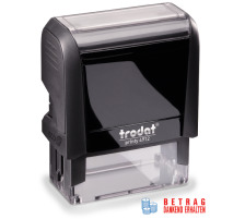 TRODAT Stempel Betrag erhalten blau/rot 47x18mm, 4912OFFIC