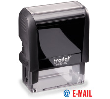 TRODAT Stempel E-Mail blau/rot 47x18mm, 4912OFFIC