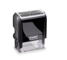 TRODAT Stempel Datenschutz schwarz 47x18mm, 4912SECUR