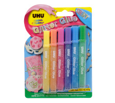 UHU Glitter Glue Shiny 6 Stck, 39110