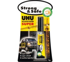 UHU Alleskleber Super Strong+Safe transparent, geruchlos 7g, 930618