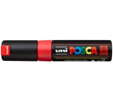 UNI-BALL Posca Marker 8mm fluo rot, Keilspitze, PC-8K