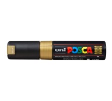 UNI-BALL Posca Marker 8mm MET gold, Keilspitze, PC8K