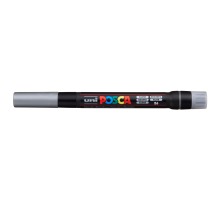 UNI-BALL Posca Pinsel-Marker 1-10mm silber, PCF35