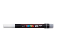 UNI-BALL Posca Pinsel-Marker 1-10mm weiss, PCF35