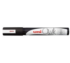 UNI-BALL Chalk Marker 1.8-2.5mm schwarz, Rundspitze, PWE5M