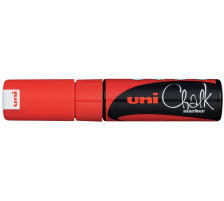 UNI-BALL Chalk Marker 8mm rot, PWE-8K