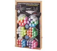 UNI-BALL Chalk Marker Display ass. 60 Stck, PWE5M8K.5