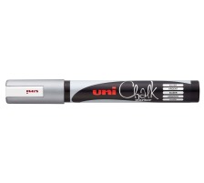 UNI-BALL Chalk Marker 1.8-2.5mm silber, Rundspitze, PWE-5M