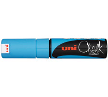 UNI-BALL Chalk Marker 8mm hellblau, PWE-8K