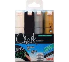 UNI-BALL Chalk Marker 8mm 4 Farben 4 Stck, PWE8K.4C