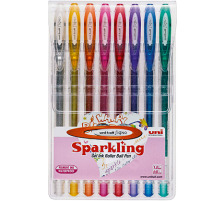 UNI-BALL Signo Sparkling 0,65mm 8 Farben Etui, UM120SP.8