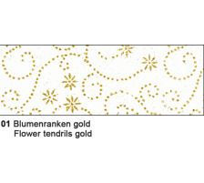 URSUS Glitter silk Blumenranken gold 100g 5 pcs., 60600001