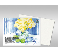 URSUS Papier aquarelle 18x24cm 200g, blanc 10 feuilles, 9310000