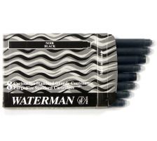 WATERMAN Tintenpatronen Standard schwarz 8 Stck, S0110850