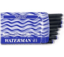 WATERMAN Tintenpatronen Standard blau 8 Stck, S0110860